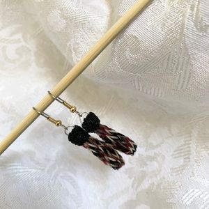 Handmade horsehair earrings